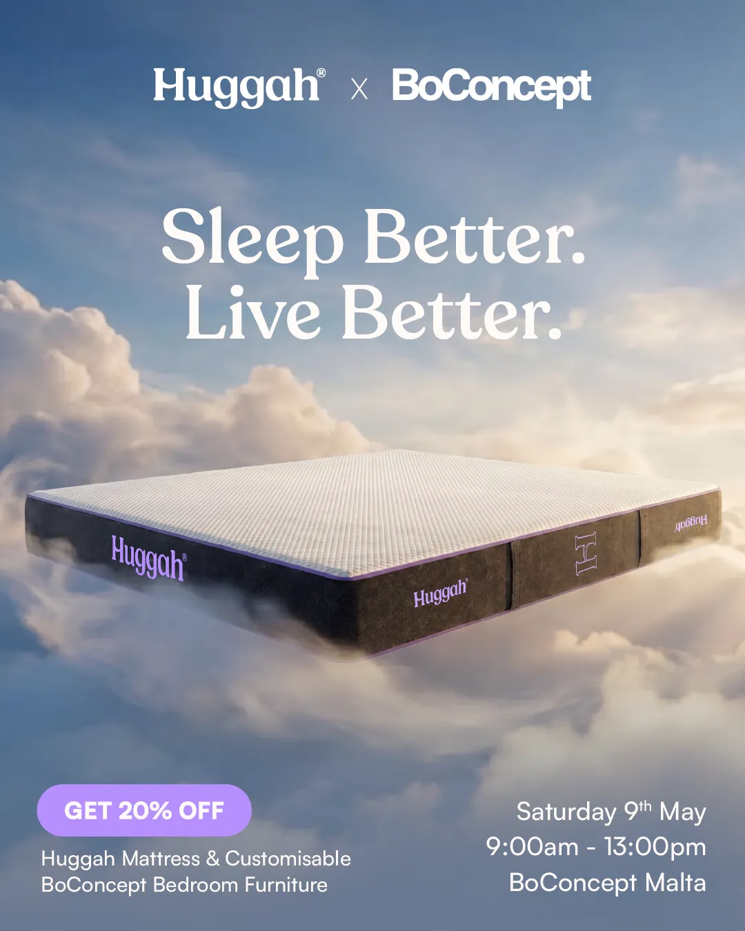 Huggah showrooms ad