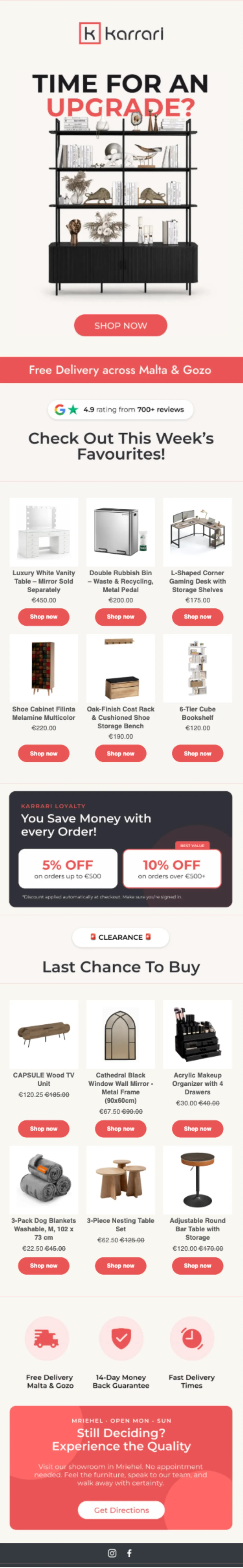 Karrari email design