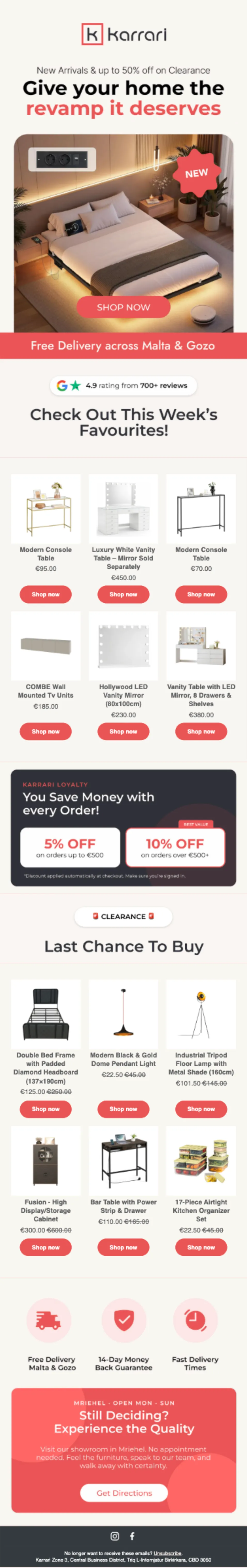 Karrari email design