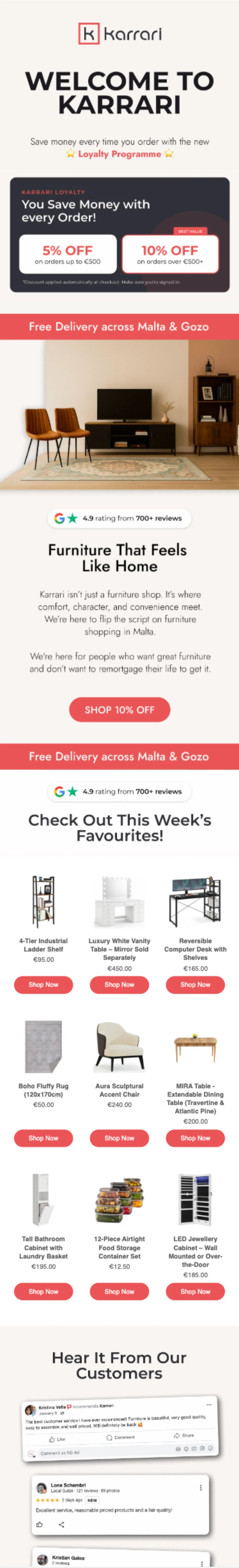 Karrari email design