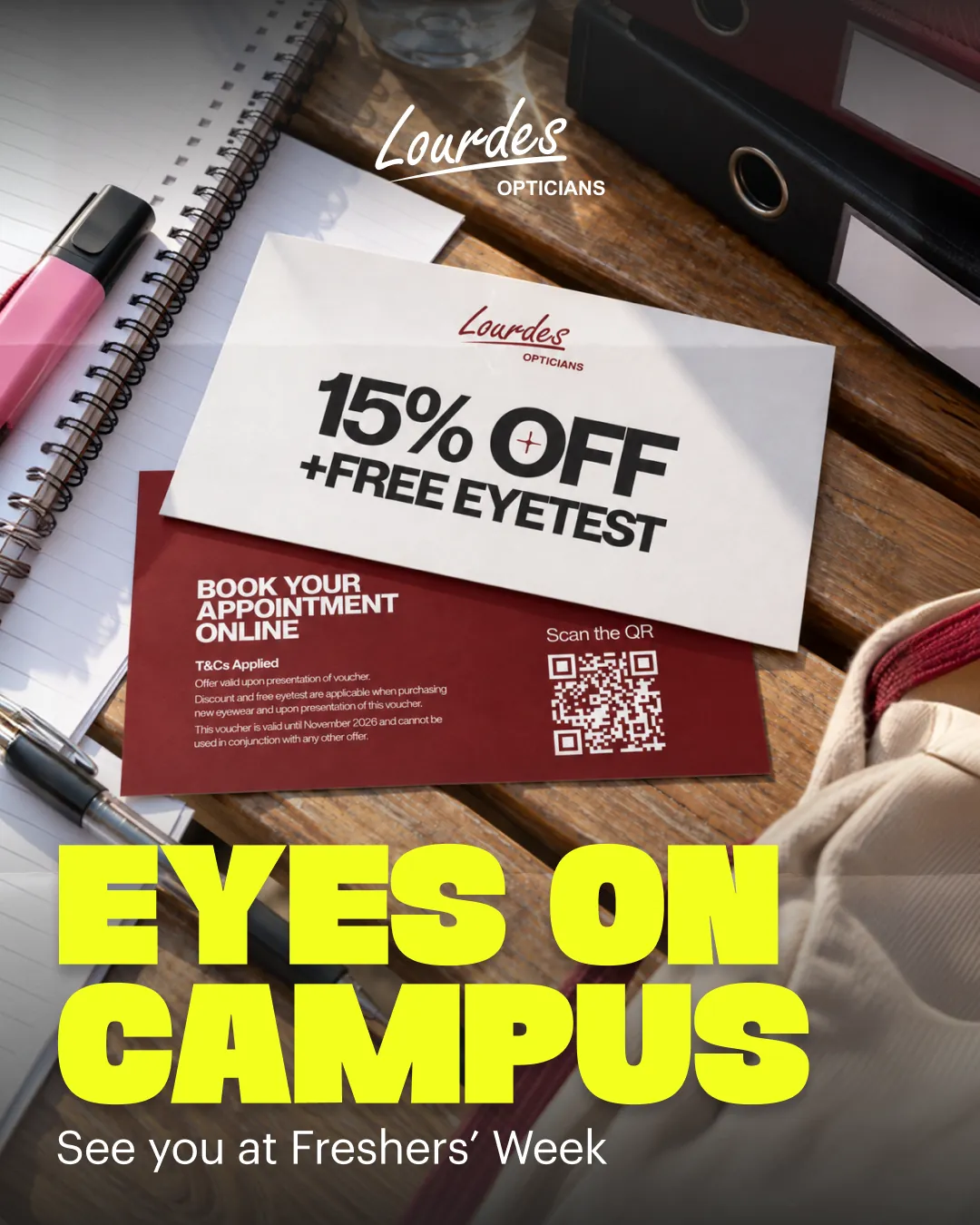 Lourdes Back to School ad