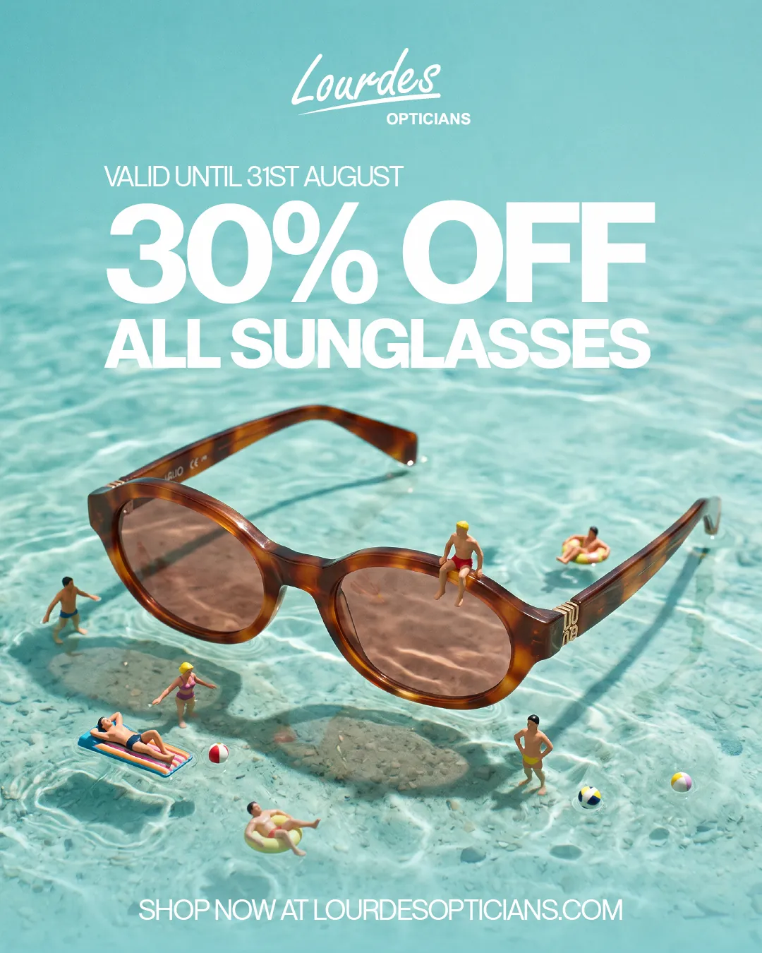 Lourdes Summer sunglasses ad