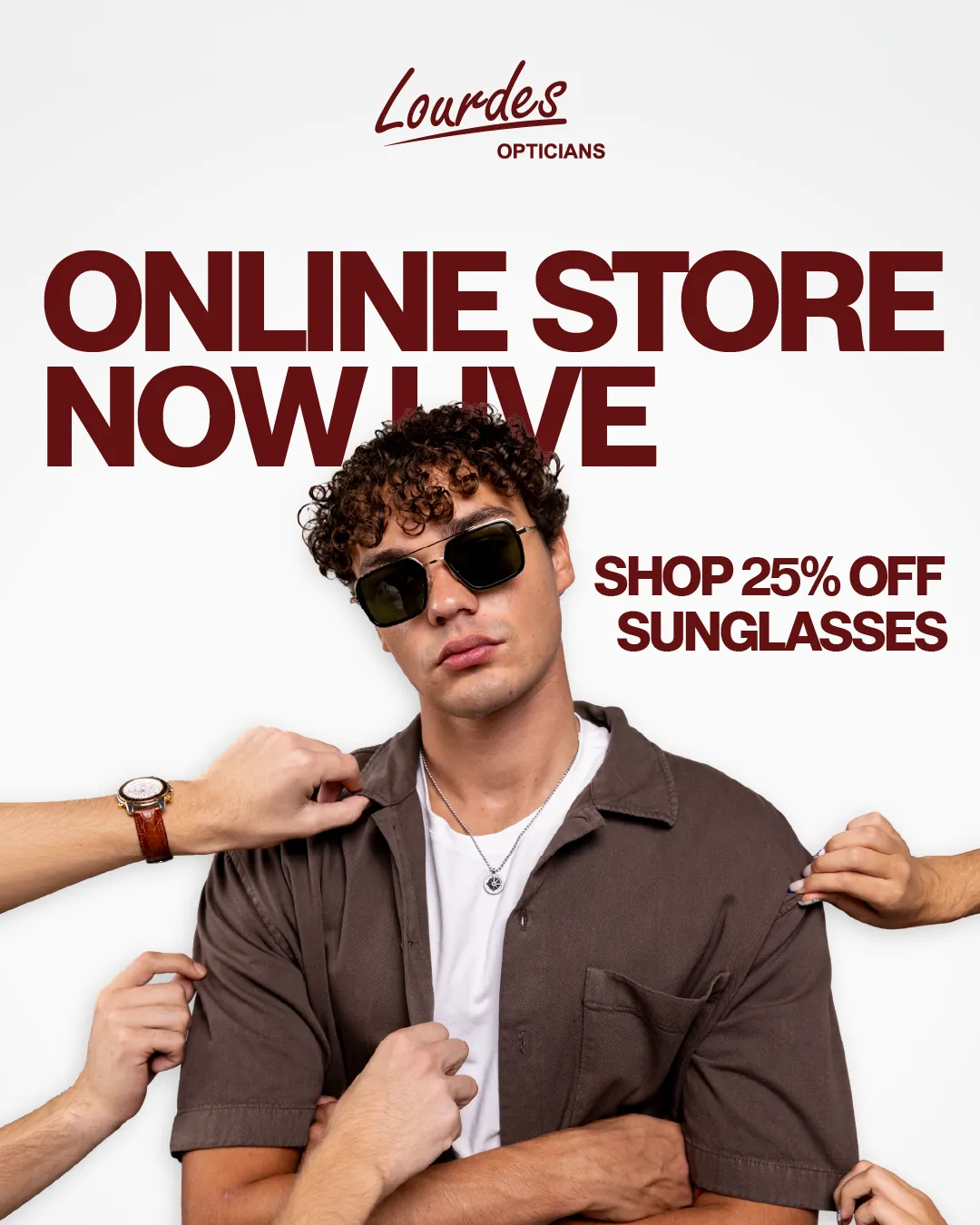 Lourdes Online store ad