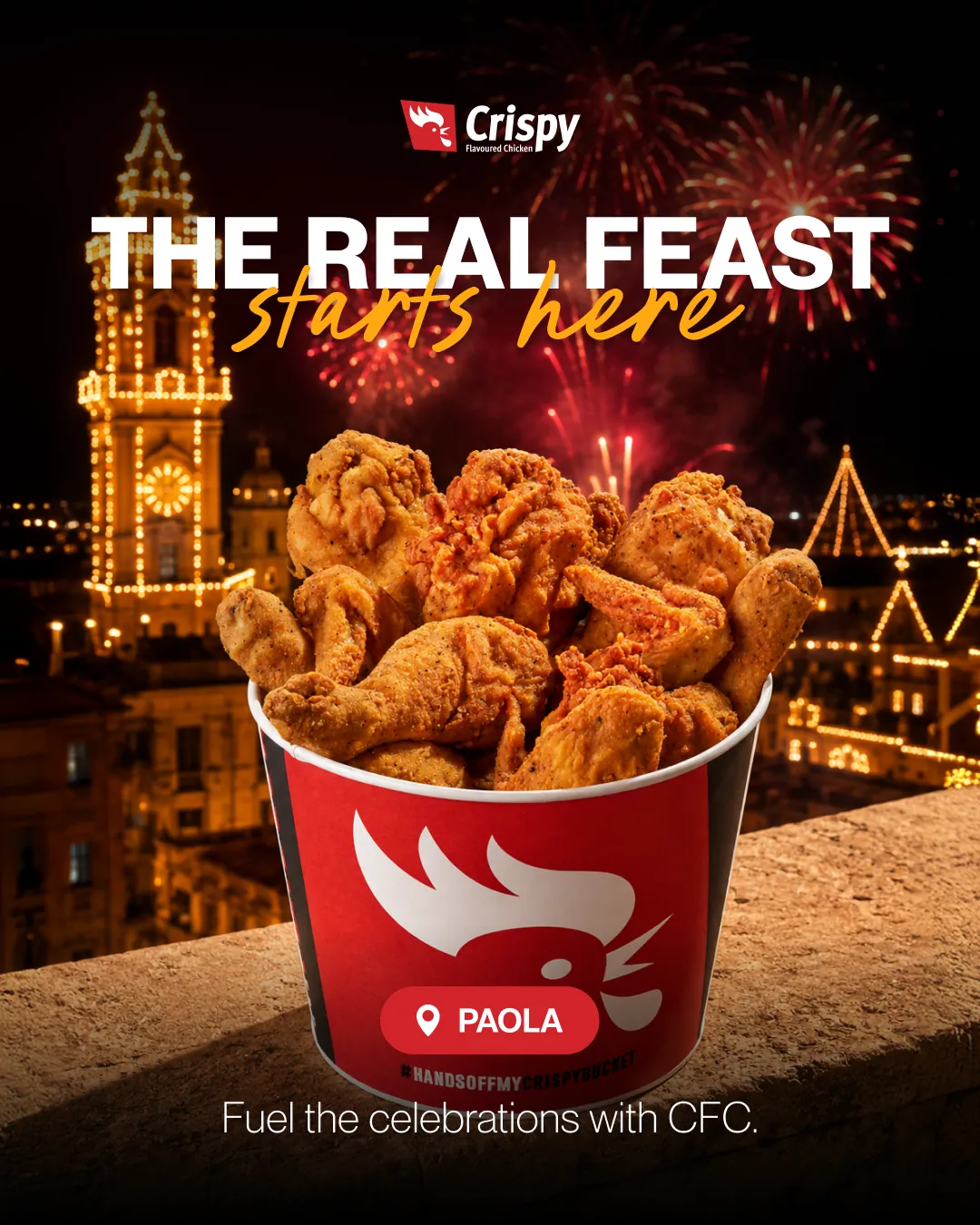 The real feast starts here: a CFC bucket at the Paola festa